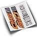 Adesivi Forcella ROCKSHOX SID Select Plus 2021 Bicolor WP353 Arancione