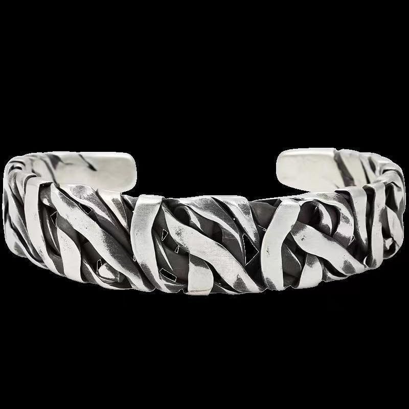 Image of Salty Alpha Anti Tarnish Bracelet for Men | Hand Bands for Boys | Wrist Bracelets for Man | Fashion Jewellery Accessories | Stylish Minimal Jewelry | Gift for Marriage, Birthday, Anniversary
