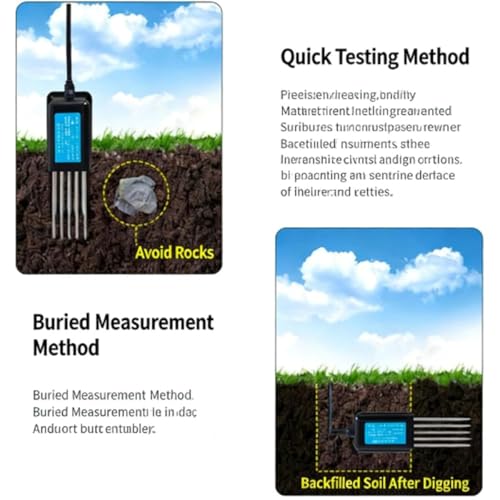 Analyseur de sol USB NPK pH et conductivité pour plantes - 7