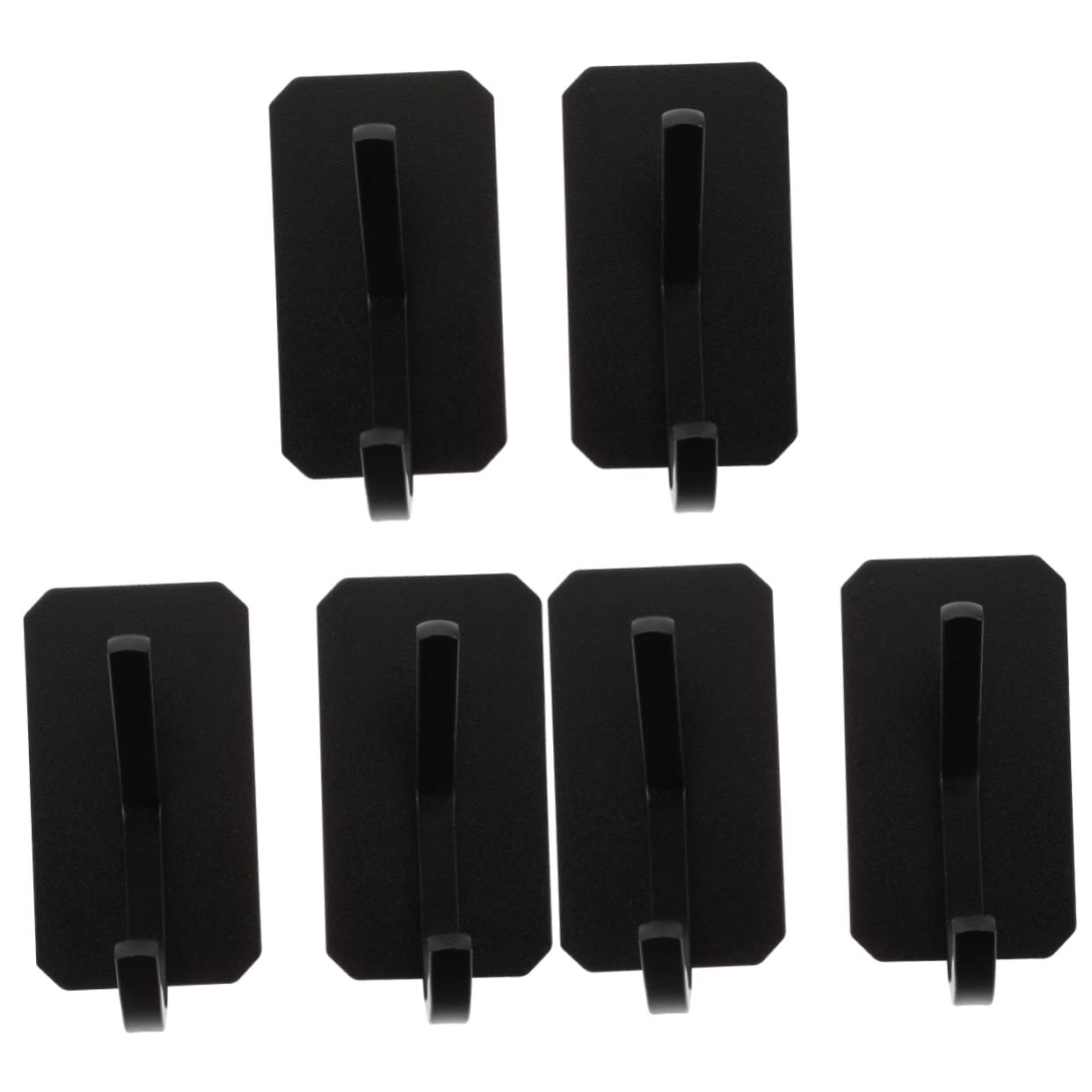 MAGICLULU 6piezas Ganchos Adhesivos Para Pared De Impermeables y Resistentes Para Cocina y Baño Almacenamiento De Ropa y Accesorios