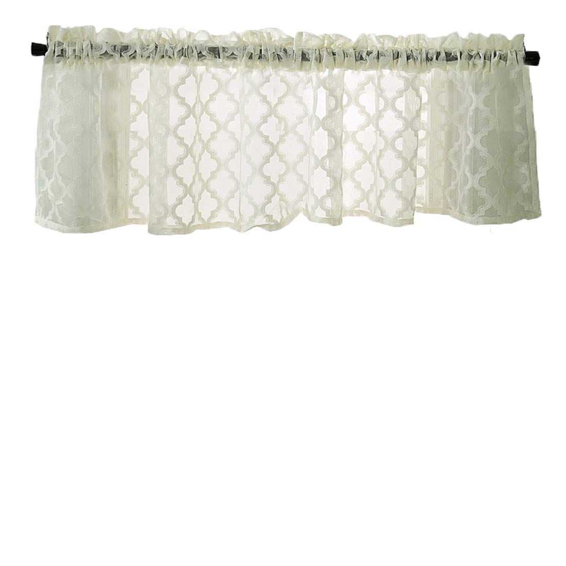 Amazon｜Namzi レースキッチンカーテンバランス モロッコタイル