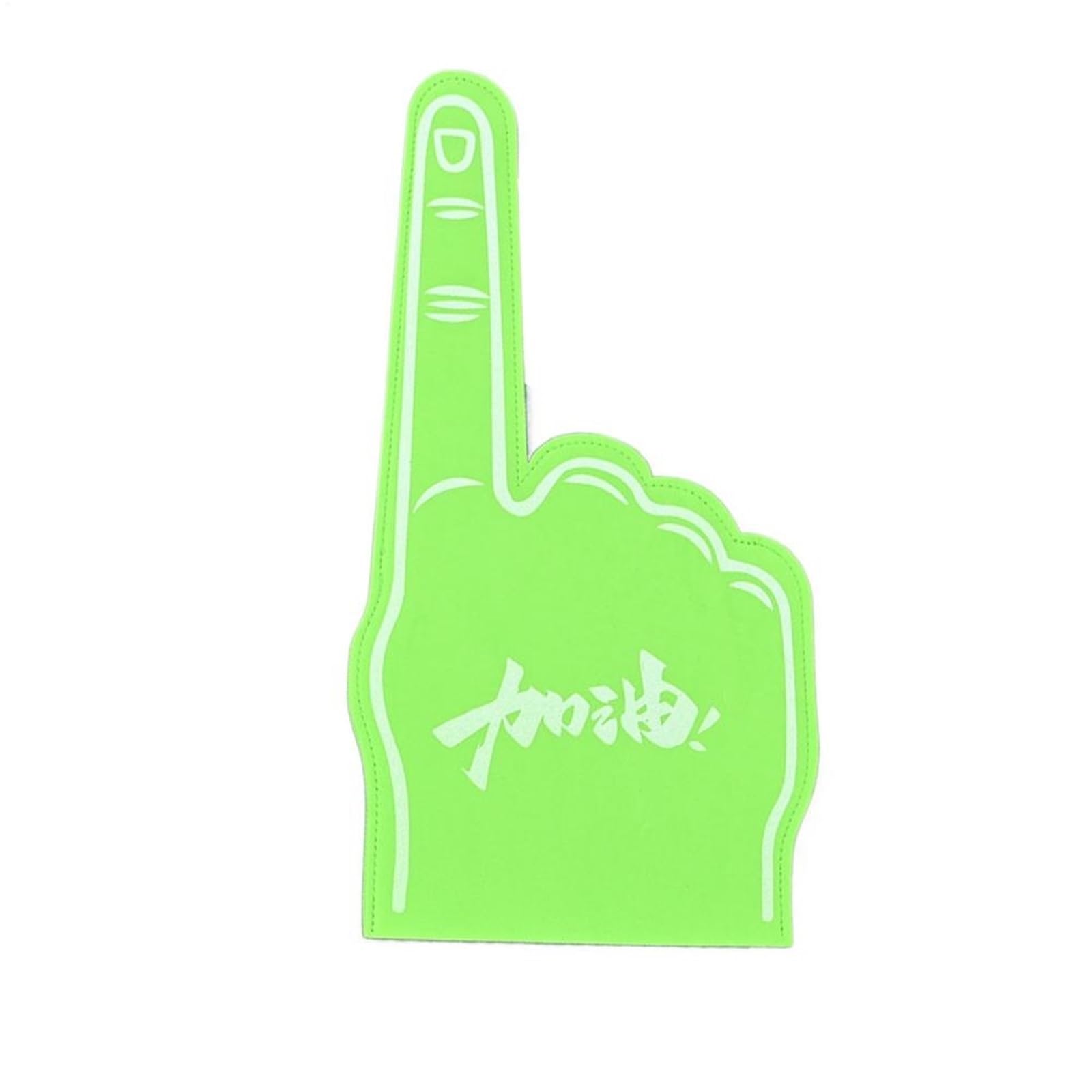 2pcs Foam Finger Large Hand Sports Cheerleading Props Favors Cheering Party Number 1 Giant for Parties Celebration(Green)