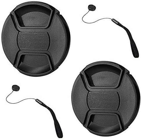 GAOAG 2 Pack 52mm Center Pinch Lens Cap for Nikon Canon Sony DSLR Camera Compatible with Nikon D3000 D3100 D3200 D3300 D5000 D5100 D5200 D5300 D5500 and Any Lenses with 52mm Filter Thread