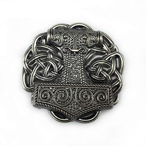 Choppershop Thors Martillo Viking Odin Celtic Biker Motocicleta Hebilla de cinturón de Metal