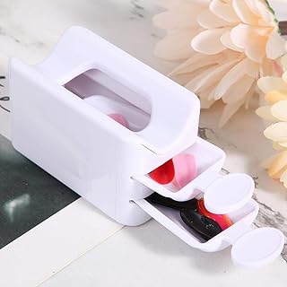 Prego Mergulhando Caixa De Armazenamento De Pó Prego Glitter Lantejoulas Mergulhe Bandeja De Recipiente Prego Mergulho Recipiente Molde Da Linha De Unhas DIY Ferramenta Da Arte Do Prego