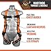 Malta Dynamics Safety Harness Fall Protection Kit, 5 Piece Bundle, Tongue Buckle Legs Full Body Harness (L-XL), 18