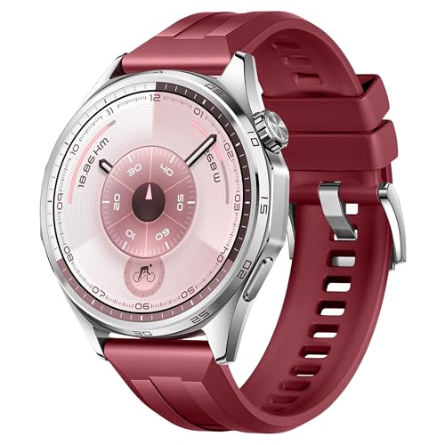 Image of XMUXI 22mm Watch Strap Compatible with Huawei Watch GT6 Pro GT 6 /5 /4 /3 46mm Straps Quick Release for bip 6 /Venu3 /Venu4 45mm /Vivoactive 4,Galaxy Watch 3 45mm Silicone Bands (NO WATCH)