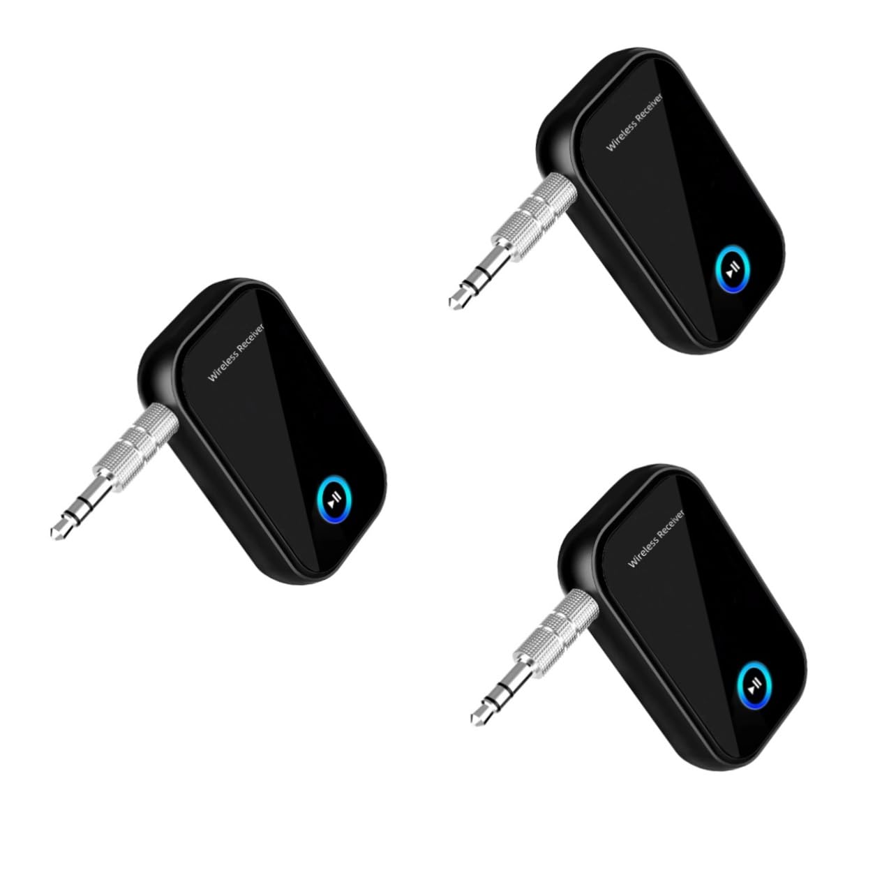 Mikikit 3st Adapter Drahtloses Übertragungsgerät Auto-Audio-Sender Drahtloser Sender Audioempfänger 5.0 Plastik HiFi Kabellos -Stick