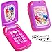 alles-meine.de GmbH Handy mit Sound -  Shimmer und Shine  - für Kinder / Auto - elektrisches Kinderhandy klappen - Klapphandy Telefon - Lernhandy / Kindertelefon zum Aufklappen..