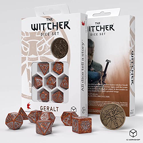 Q-Workshop Witcher Dice Set. Geralt - Q-Workshop Monster Slayer