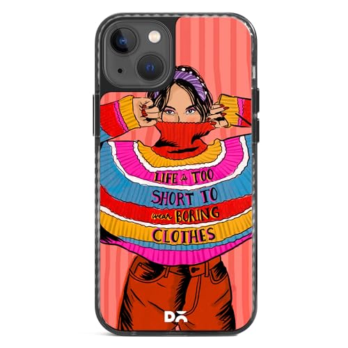 Image of DailyObjects Case for iPhone 15 Compatible with Mag-Safe Wireless Charging, Stride 2.0 Colourblock Jumper Slim Shockproof Back Cover with Inner Magnetic Ring