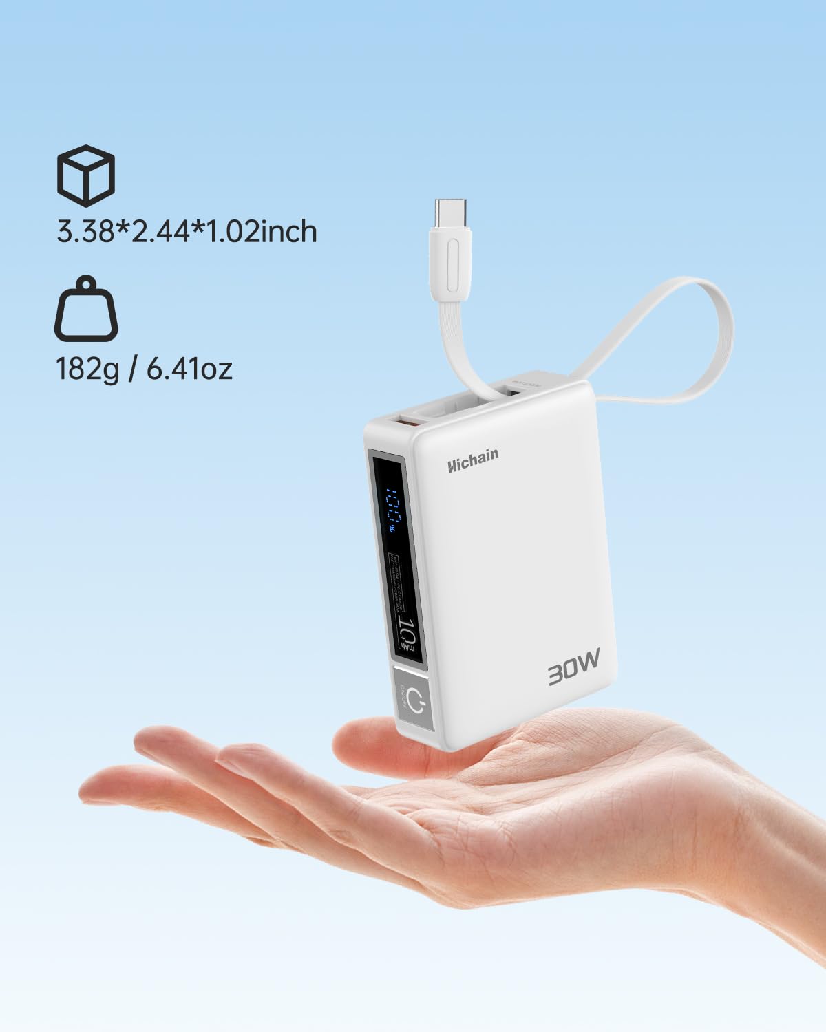 Power Bank Hichain 10000 mAh 30 W Fast Charging - Dettaglio