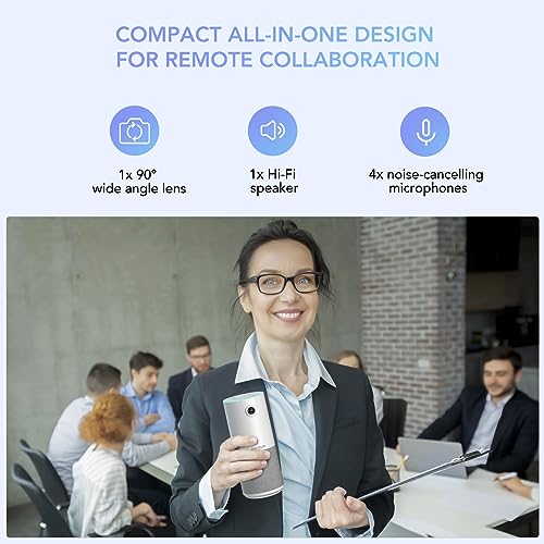 Nuroum C10 Conference Camera with Speaker&Microphone, Noise Reduction/10ft Voice Pickup/ 90°1080P Video Call - Image 2