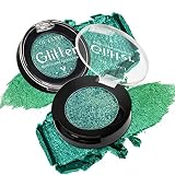 Green Multichrome Chameleon Eyeshadow Makeup Palette,Glitter Shimmer Metallic Holographic Powder for