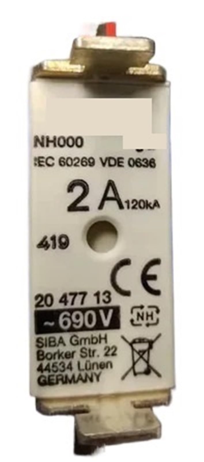 Bezpieczniki: NH000 2A 35A 50A 690V 2047713 / 20A 2047720 gR 63A 2047734 GRL (Inny konsult)