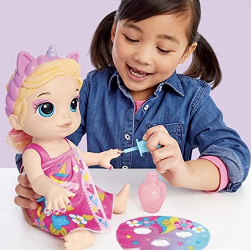 Image of Hasbro Collectibles - Baby Alive - Glam Spa Baby Doll, Unicorn, Blonde Hair