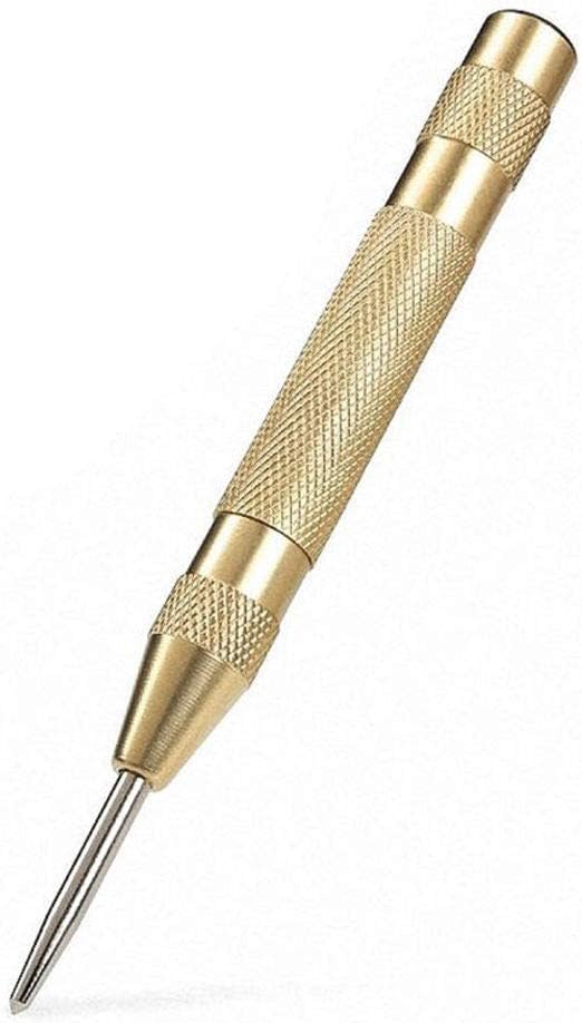 Automatic Center Punch, 5 Inch Heavy Duty Automatic Hammer Spring Loaded Hole Punch, Hand Tool Kit for Metal or Wood