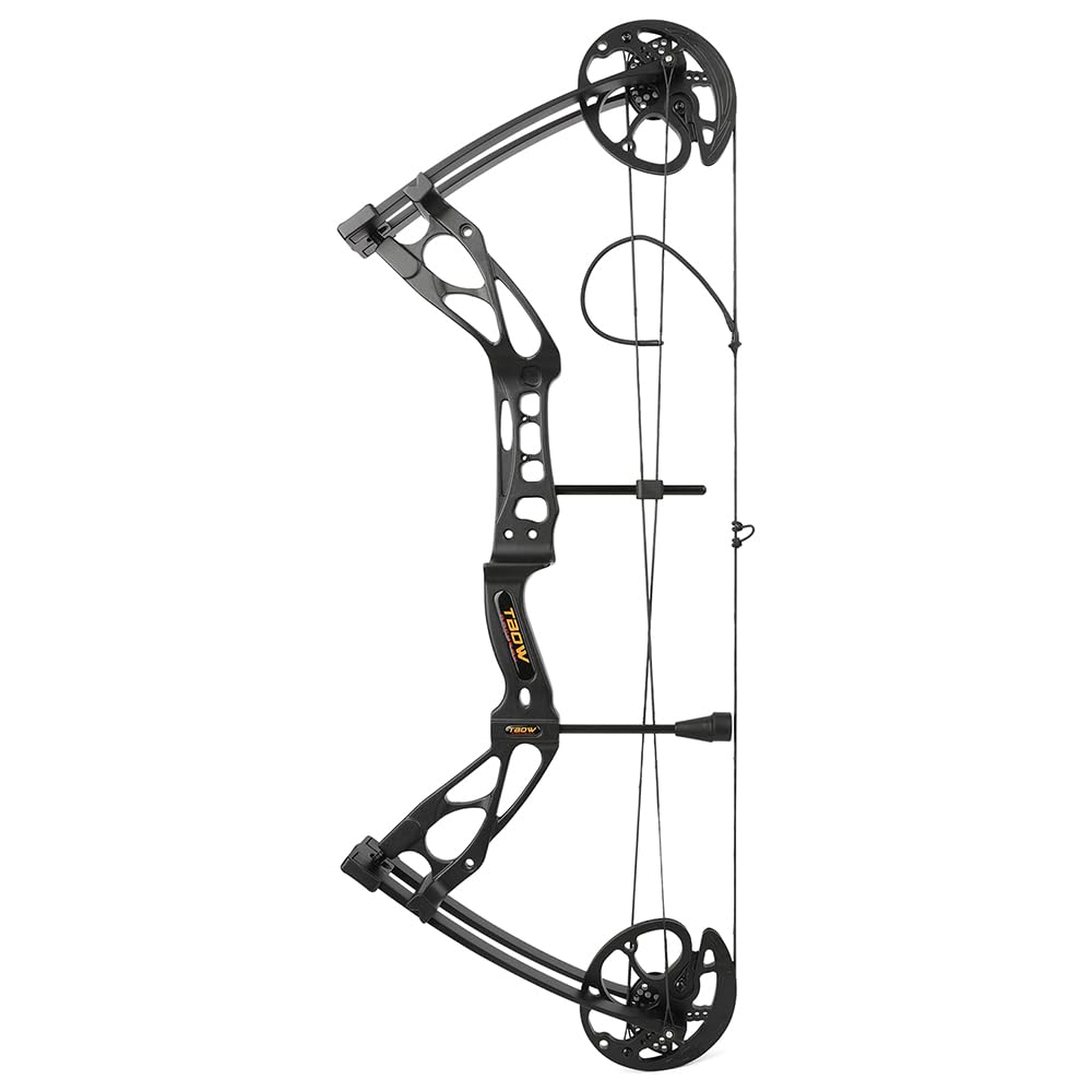 Archery Compound Bow IBO up to 325fps 80% Let-Off 0-70Lbs for Adult Hunters & Target Shooters（Left/Right） (Left)
