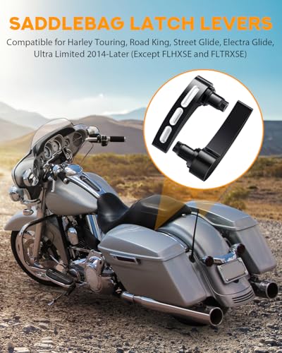 Kit de Pestillos PBYMT para Maletas Harley 2014-2024 Negro Cromo miniatura 3