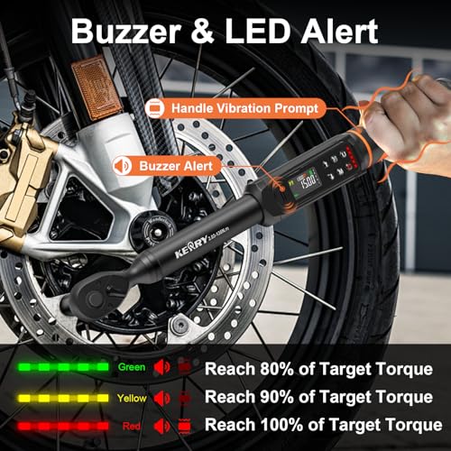 Clé dynamométrique ± 2% de haute précision Kerry écran LED 5 unités de mesure