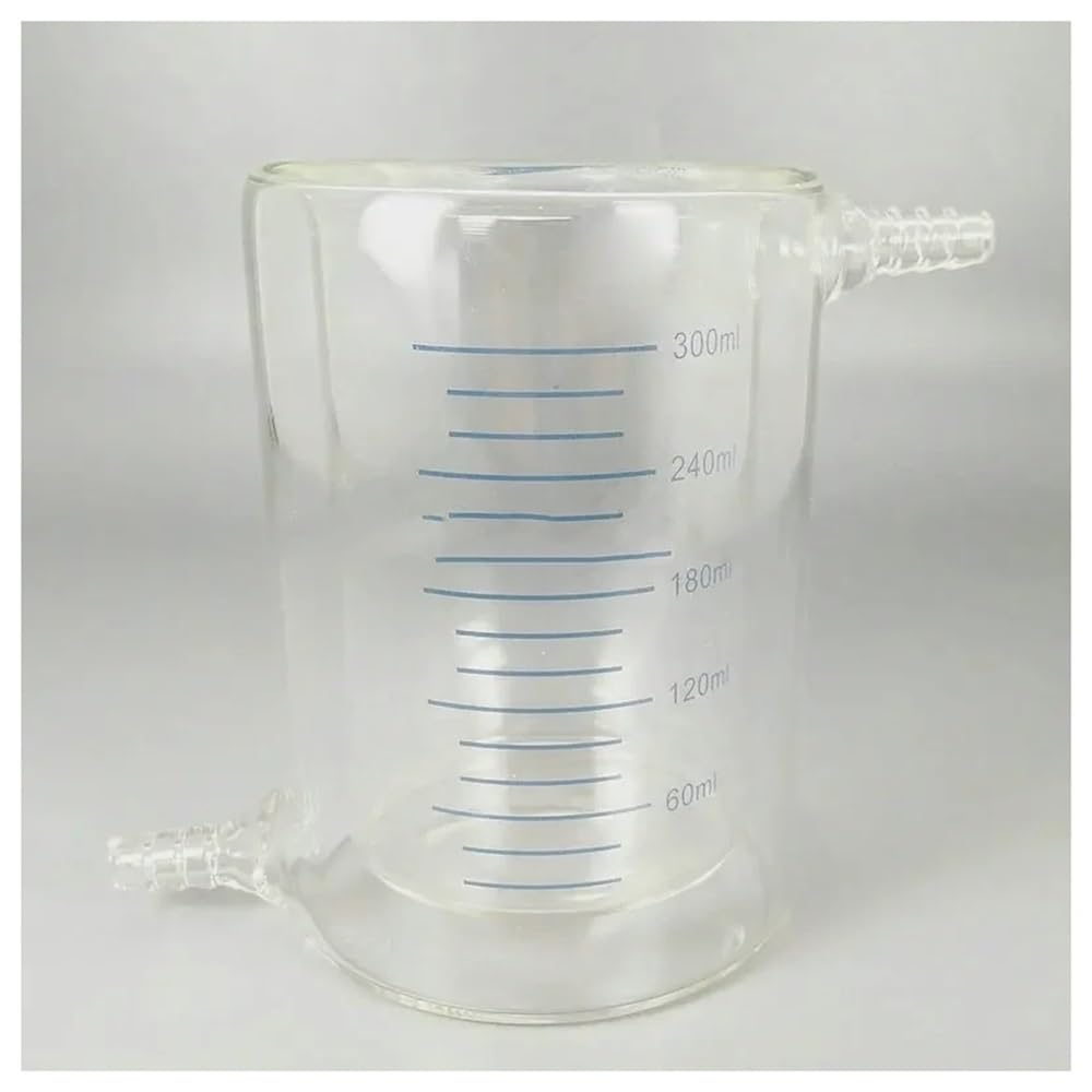 Vetreria da laboratorio Becher graduato a doppio strato in vetro borosilicato rivestito da 1 pezzo da 50 ml a 1000 ml for laboratorio, for esperimenti(500ml)
