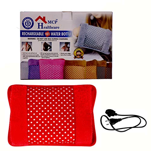 MCP Electric Hot Water Bag Heating Gel Pad Fur Velvet With Hand Pocket