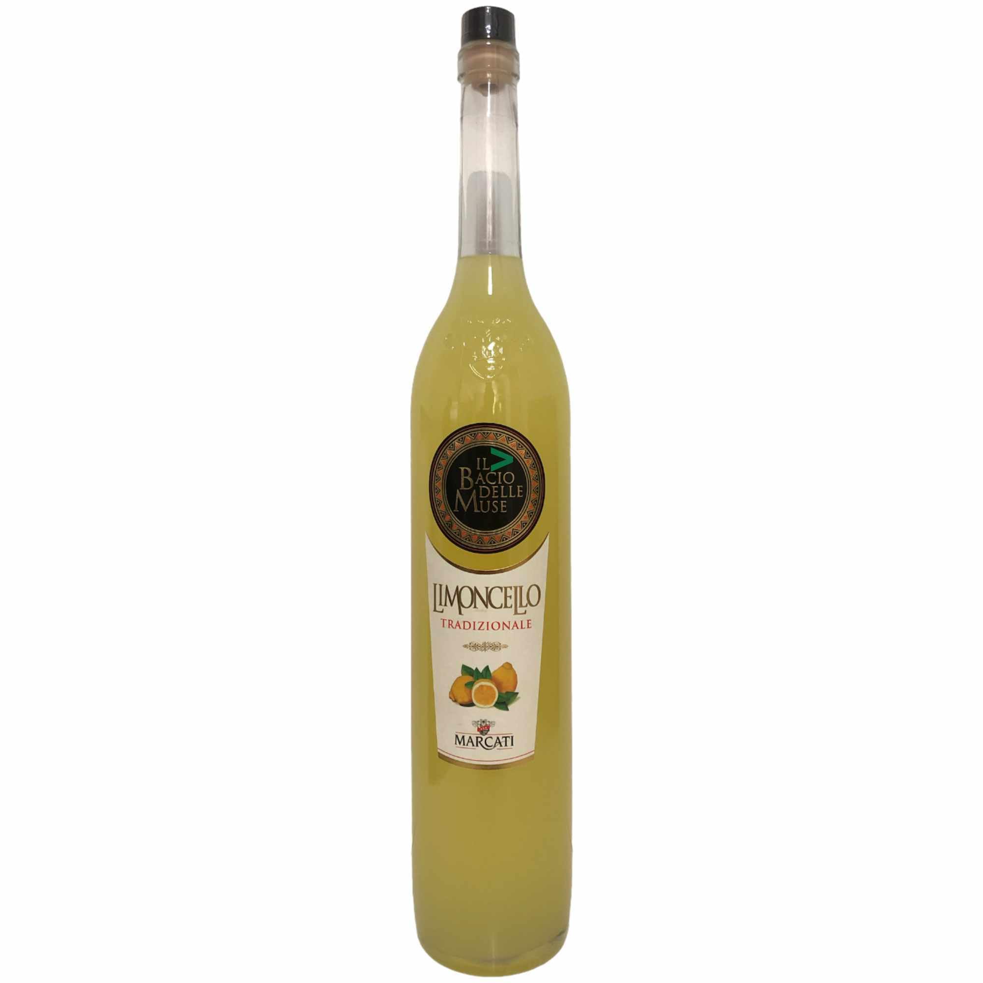 Marcati Limoncello Il Bacio delle Muse Limoncello Tradizionale 3er Pack (3x1500 ml Flasche) + usy Block