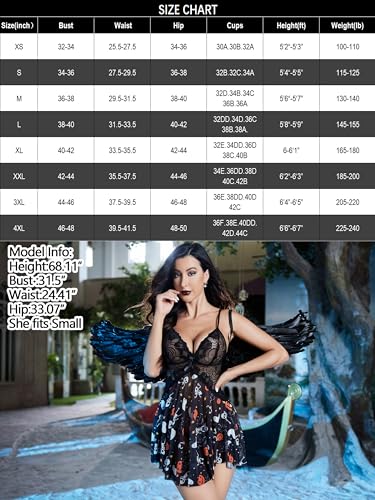 Image of Avidlove Women Lace Lingerie Babydoll Sexy Chemise Exotic Nightgowns Bridal Nightdress