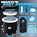 BEYOND MARINA Ice Bath Tub Cold Plunge - 2 Valves, XL Ice Plunge Tub for Athletes Outdoor, 31.5