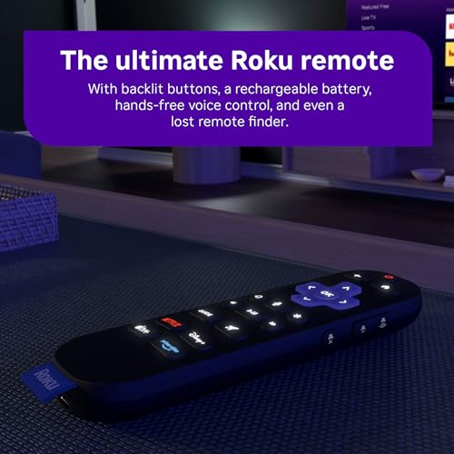 Roku Ultra 2024 - Ultieme streaming-speler - 4K-streamingapparaat voor tv met HDR10+, Dolby Vision & Atmos - Bluetooth en Wi-Fi 6 - Oplaadbare spraakafstandsbediening Pro met verlichte knoppen - - Afbeelding 5