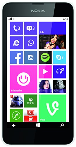 'Nokia lumia 635 â€“ Smartphone libre Windows Phone (Ã‰cran 4.5, 8 GB, 1.2 GHz, Qualcomm Snapdragon, 512 MB) [Import]