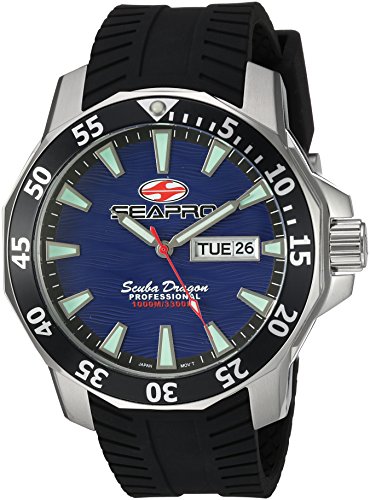 Seapro Men's SP8316 Scuba Dragon Diver LTD Analog Display Quartz Black Watch -  Seapro Watches