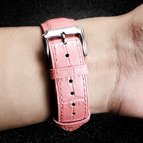BINLUN Leather Watch Strap Replacement Quick Release Crocodile Leather Watch Bands for Men Women with 10 Colors (10mm, 12mm, 13mm, 14mm, 15mm, 16mm, 17mm, 18mm, 19mm, 20mm, 21mm, 22mm, 23mm, 24mm) - Image 7