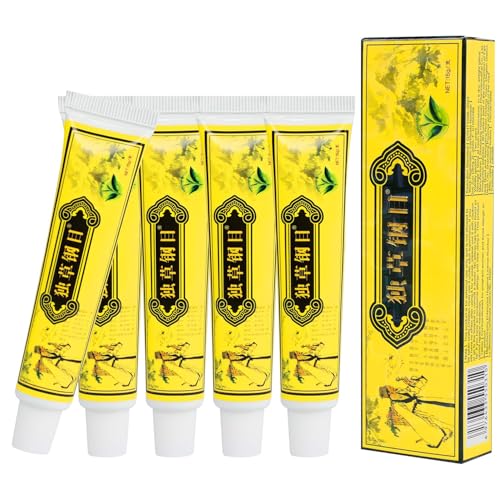 LBOYLOVE 5 PCS Chinese Herbal Cream Natural Chinese Herbal Cream for Eczema Psoriasis Dermatitis Inflammation and Rashes Natural Relief for Skin Issues