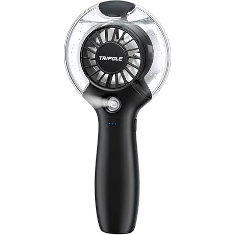 TriPole Handheld Mini Fan with Mist