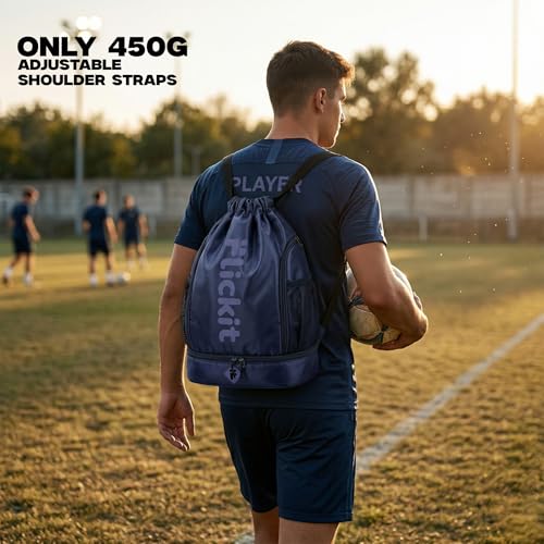Image of FLICKIT Sports Drawstring Bag & Pro Bag Backpack for Men & Women