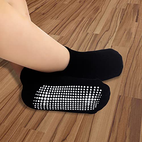 Dicry Bebê Meninas Meninos Antiderrapante Tornozelo Meias para Infantil Criança (Preto, Conjunto de