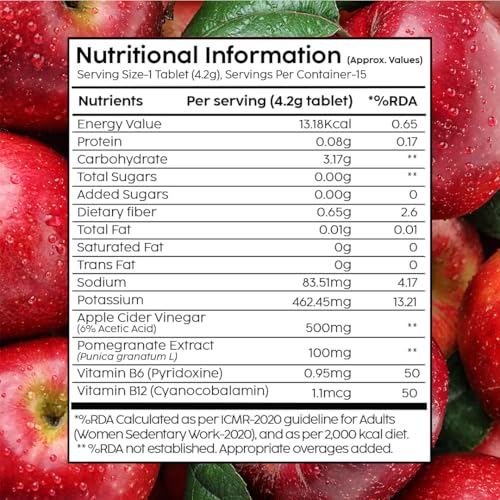 Image of PLIX - THE PLANT FIX Apple Cider Vinegar Effervescent | With Mother ACV | Vitamin B6 & B12 | Pack of 2 (Cola), 30 Tablets | No Added Sugar | Easy to Carry & Consume