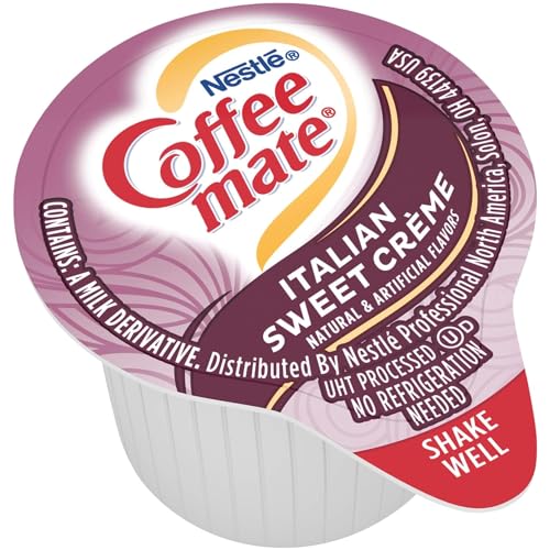 Nestle Coffee mate Italian Sweet Creme Non-Dairy Creamer (100 servings) - Fantastic Lactose-Free Flavor - Include Bonus Phoenix Rose Fridge Sticker…