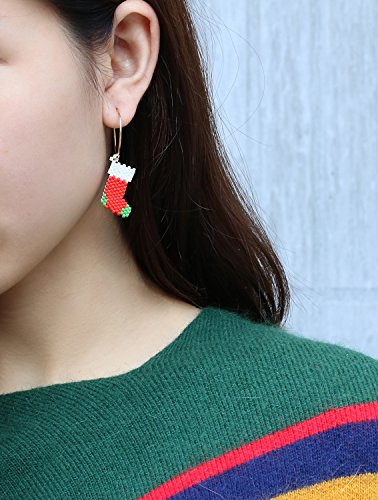 KELITCH Boucles D'Oreilles Pampilles Bohème Pendantes Faites À La Main Couleur Perle De Graine – Image 3