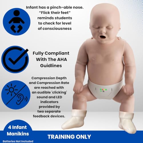 image for PRESTAN 2 Female CPR Manikin, 2 Male, and 4 Infant CPR Manikin Trainin