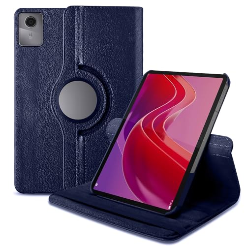 Casotec Flip Cover for Lenovo Tab M11 (11 inch) | 360° Rotating Back Cover | Leather Finish | Pencil Holder | Multi-Angle Stand Cover for Lenovo Tab M11 (11 inch) – Blue Casotec Flip Cover for Lenovo Tab M11 (11 inch) | 360° Rotating Back Cover | Leather Finish | Pencil Holder | Multi-Angle Stand Cover for Lenovo Tab M11 (11 inch) – Blue
