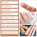 PAGOW 20pcs Gel Finger Cots/Covers, Silicone Finger Protector Support, Finger Caps Finger Sleeves Thumb Protector for Finger Cracking Trigger Finger Arthritis Pain Relief (Beige, 16 Long+4 Short)