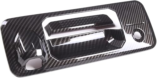 Vista 24 de CHEAYAR Funda para puerta trasera compatible con Toyota Tundra 2014-2021, cubierta de manija de puerta trasera de ABS para puerta trasera, moldura
