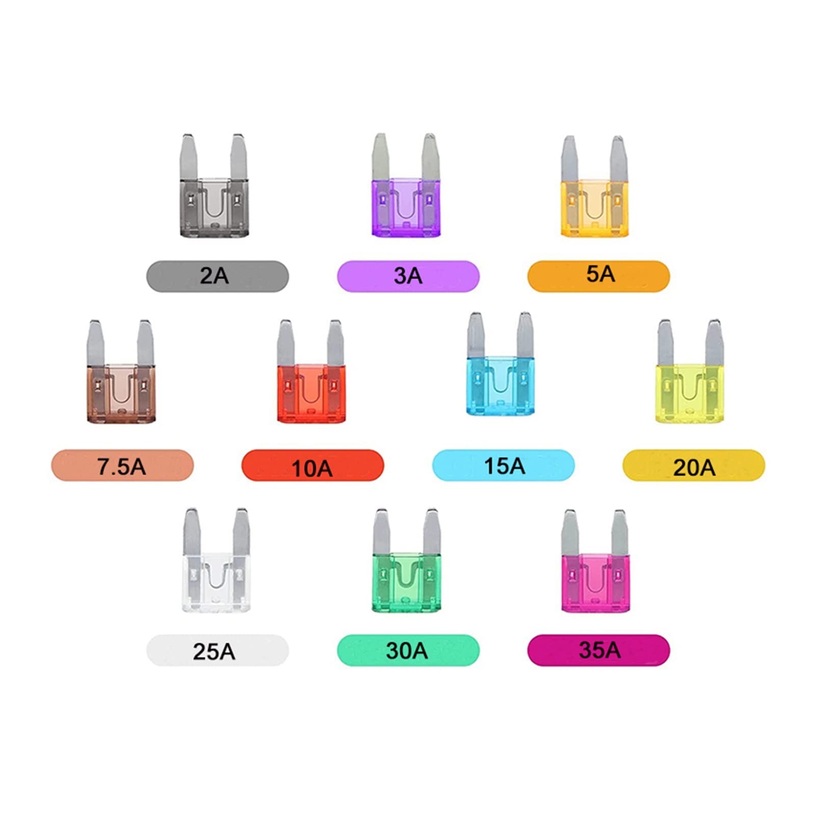 MTA Automotive 341.123 330.023 Mini Fusibile Piatto 4 A Rosa 1 Pz 849456