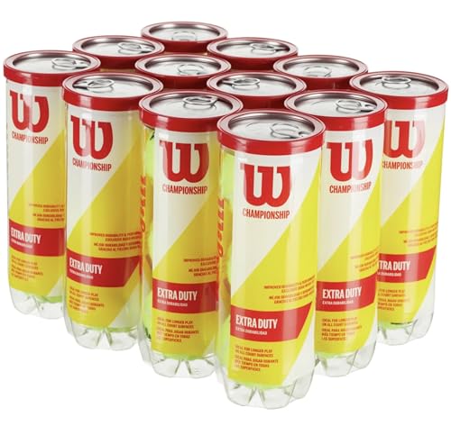 WILSON Championship Extra Duty 3 Ball Can (12 Pack)