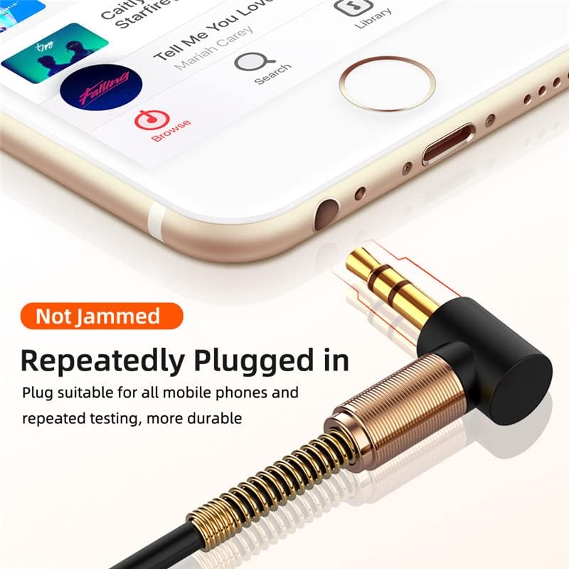 Cable Audio Espiral Jack 3.5mm 90° Ángulo miniatura 4