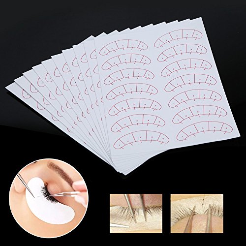 Preisvergleich Produktbild 140 Stück Wimpern Pads, Wimpernverlängerung Positionieraufgaben Patches, Fusselfrei Wimpern Schönheit Extensions Pads, für Pro Salon und Haushalt