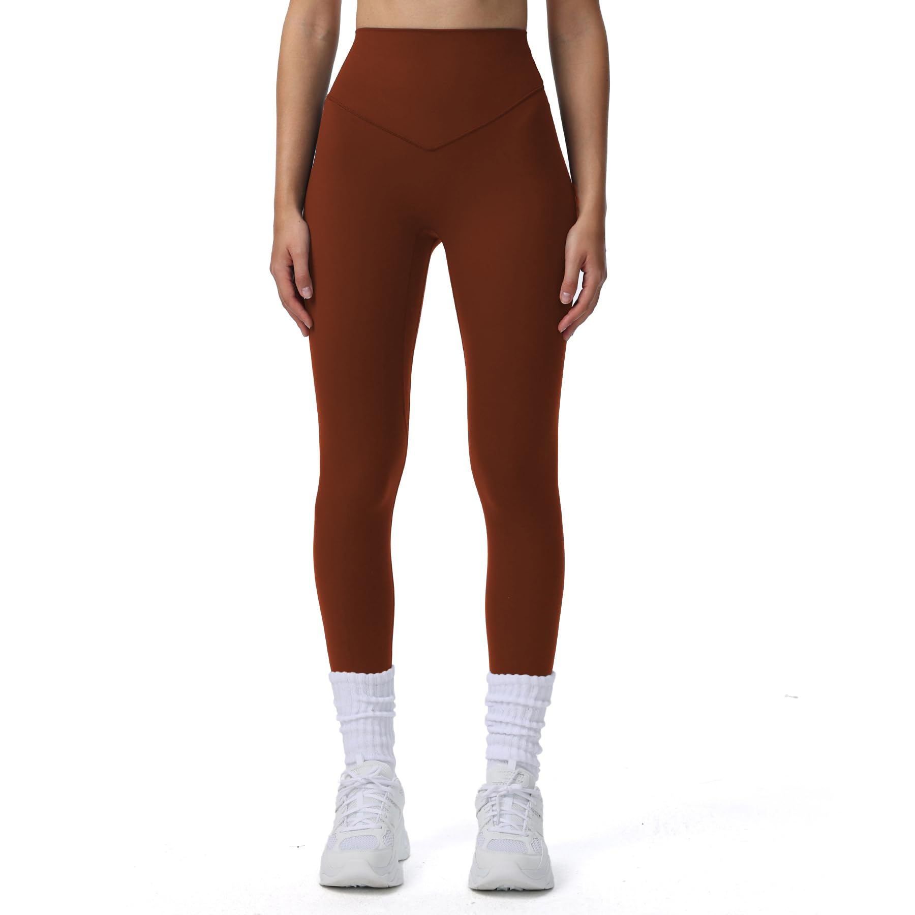 Aoxjox High Waisted Workout Breeze Leggings for Women Tummy Control Buttery Soft Yoga Pants 26