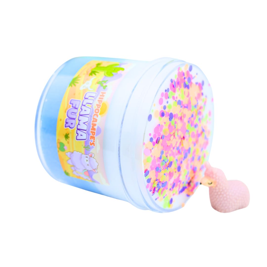 Fluffy Llama Fur (SCENTED) | Handmade Slime | Hippocampe Slimes (8OZ)